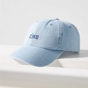 Clare V Ciao Denim Baseball Cap
